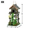 Handcrafted Wooden Birdhouse for Gardens - Ranger Station Design