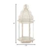 Large Distressed White Lantern - Rustic Decor for Home or Events