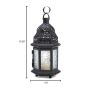 Beautiful Clear Glass Moroccan Lantern for Home Decor