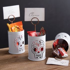 Sugar Skull Luminary Place Card Holder - Box of 4