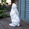 Enchanting Gazing Hare Garden Sculpture - Outdoor Wildlife Decor Statue