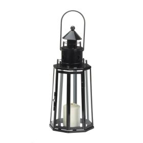 BLACK LIGHTHOUSE LANTERN