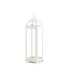 Large Country White Open Top Lantern