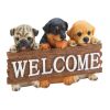 Adorable Puppy Dog Welcome Plaque - Perfect for Pet Lovers