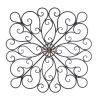 Elegant Scrollwork Wall Art Decor - Intricate Metal Wall Hanging for Home and Office