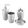 Silver Shimmer Bath Accessory Set