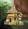 Handcrafted Tiki Hut Birdhouse for Tropical Garden Decor